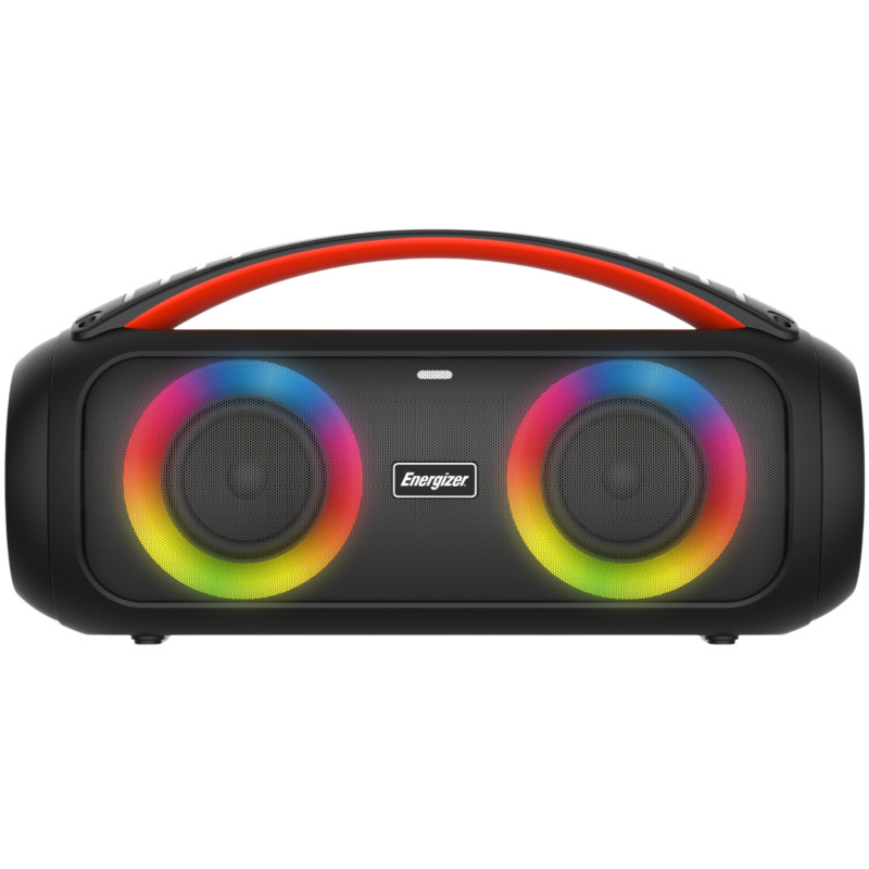 Акустична система 1.0 Energizer 20Вт Bluetooth 5.3 TF/USB/AUX/FM/TWS/MIC, Dual 3” Drivers чорна