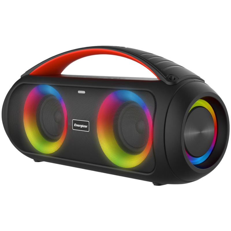 Акустична система 1.0 Energizer 20Вт Bluetooth 5.3 TF/USB/AUX/FM/TWS/MIC, Dual 3” Drivers чорна