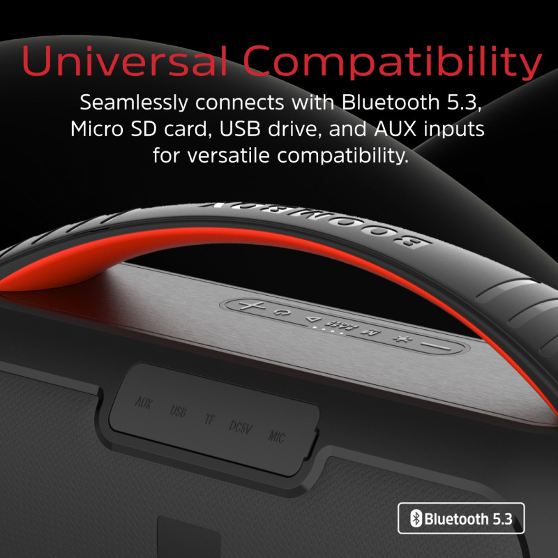 Акустична система 1.0 Energizer 20Вт Bluetooth 5.3 TF/USB/AUX/FM/TWS/MIC, Dual 3” Drivers чорна