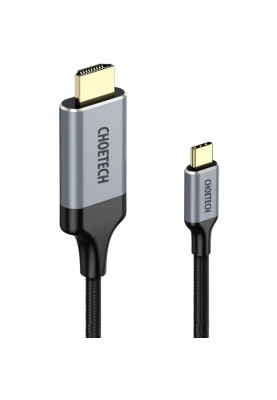 Кабель USB 3.1 Type-C M - HDMI M, 2.0m 4K 60Hz сірий Choetech