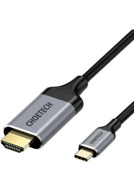 Кабель USB 3.1 Type-C M - HDMI M, 2.0m 4K 60Hz сірий Choetech