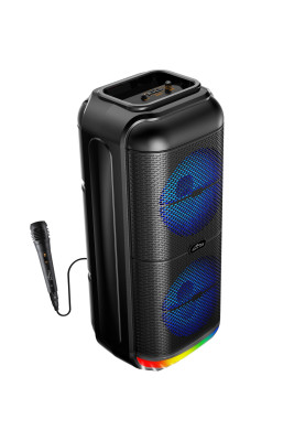 Акустична система 1.0 Media-Tech 50W, Bluetooth/FM/MP3/AUX/SD/USB/КАРАОКЕ/LED, чорна
