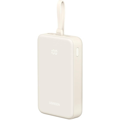 УМБ Ugreen 20000mAh 20W PD3.0/QC3.0, USB-A,USB-С IN/OUT, with build Type-C cable (PB505) Powder