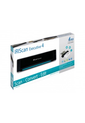 Сканер A4 Canon IRIScan Executive 4 (600 dpi, USB, 8 стор/хв, duplex, портативний, чорний)