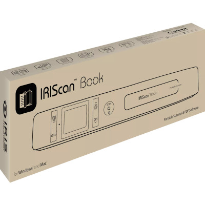 Сканер A4 Canon IRIScan Book 7 (1050dpi, USB, microSD, 15стор/хв, портативний, білий)