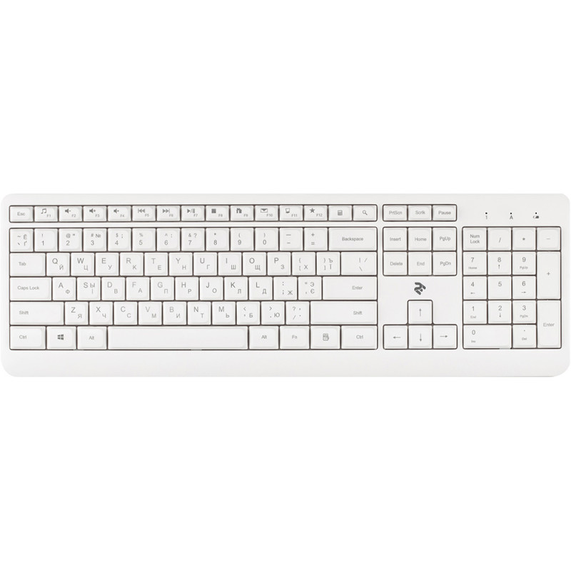 Клавіатура 2Е KS220 WL White