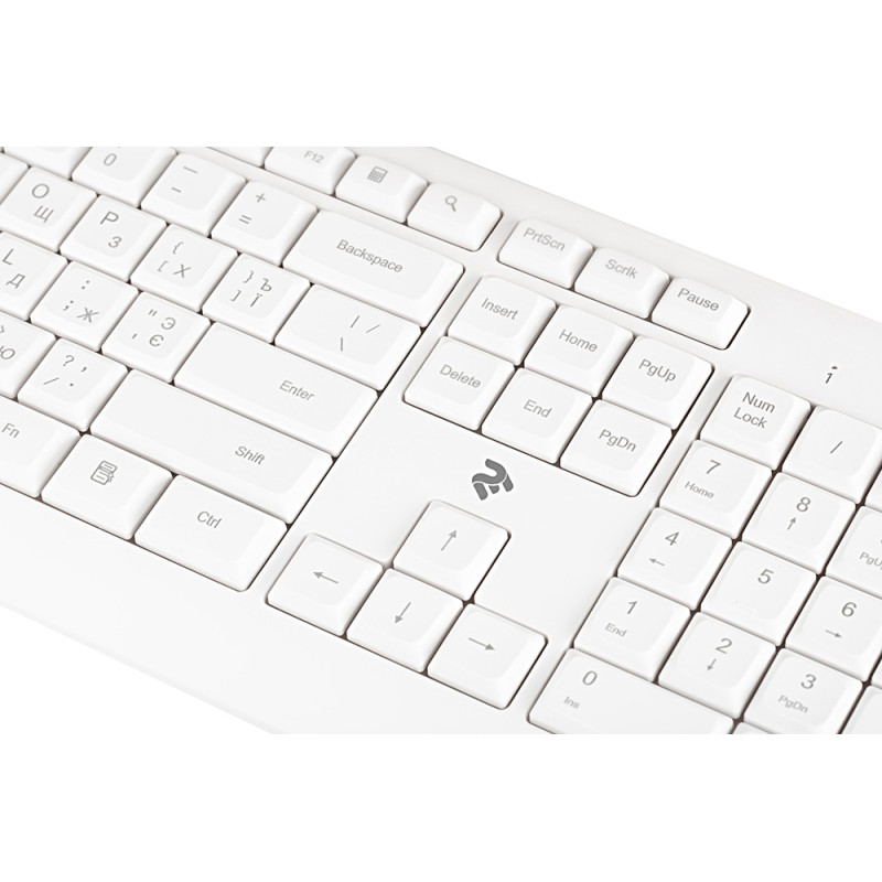 Клавіатура 2Е KS220 WL White