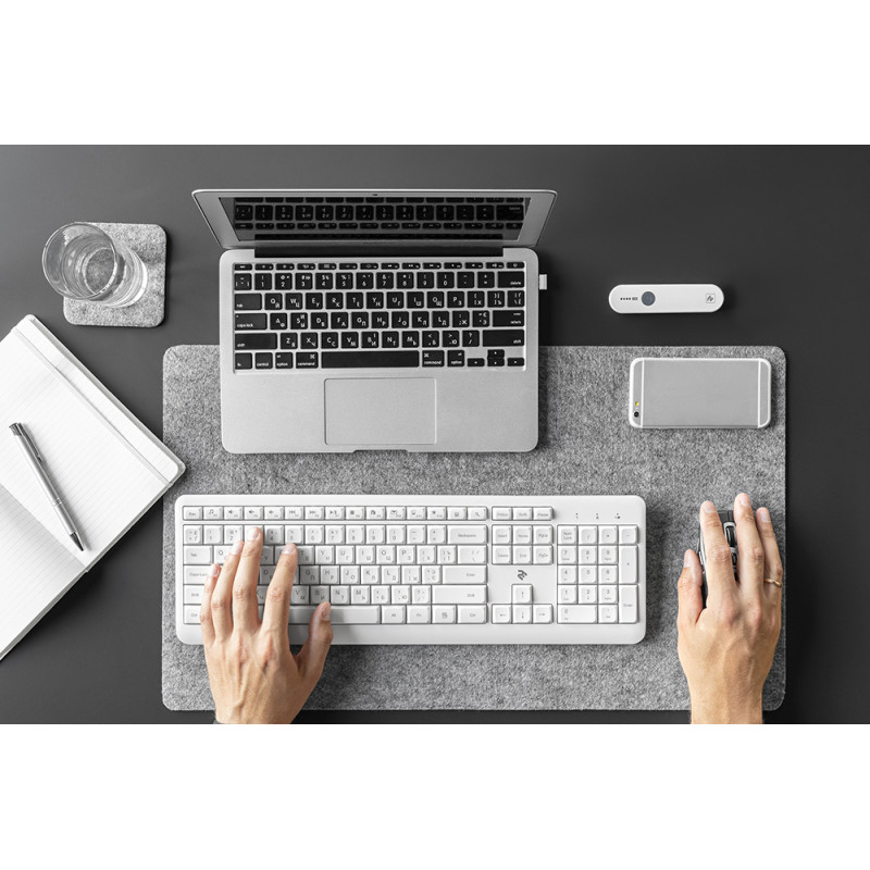 Клавіатура 2Е KS220 WL White