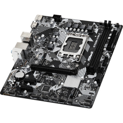ASRock B760M-H/M.2 (1700/B760, 2*DDR5, 1xPCIex16, 4xSATAІІІ, 2xM.2, GLan, 7.1ch, mATX)