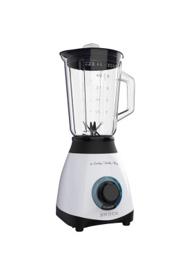 Блендер BROCK BL 1501 WH стаціонарний 500Вт/ скляна чаша 1,5л/ PULSE/ 2 швидкості/ дроблення льоду