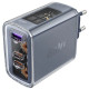 Зарядний пристрій 3xUSB 65W (2xUSB-C+USB-A) Gan A45 Fast Charger Mica gray Acefast
