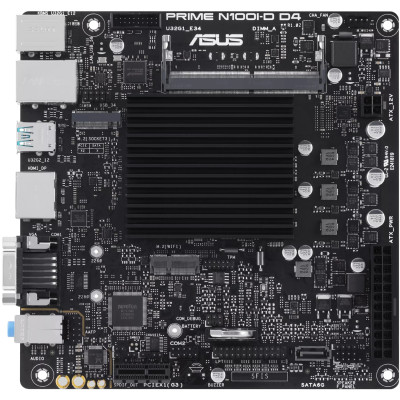 Asus PRIME N100I-D D4-CSM (Intel N100 Quad-Core 2.0GHz, 1xDDR4 SO-DIMM, VGA/HDMI/DP, COM, mITX)