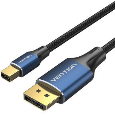 Кабель mini DisplayPort M - DisplayPort M 2.0м, 8K 60hz, (7680x4320) двонаправлений,голубий, Vention