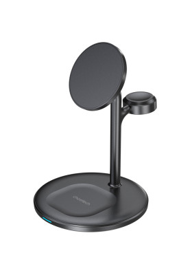 Зарядний пристрій 15W 3-in-1 Magnetic Wireless Fast Charger black Choetech