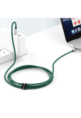 Кабель USB3.1 Type-C M-M, 1 м, 100W (20V/5A), З дисплеєм Зелений Display Fast Charging CATSK Baseus
