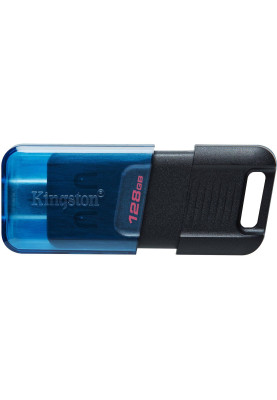 USB Flash Kingston 128GB USB 3.2 Type-C DataTraveler 80M Black/Blue, Retail