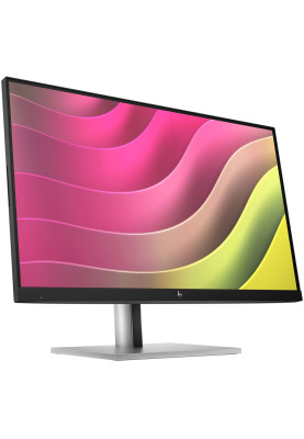 TFT 23.8" HP E24t G5, IPS, 75Hz, сенсорний, HDMI, DP, USB-hub, HAS, Pivot, чорно-сріблястий