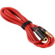 Кабель AUX Audio 3.5мм M/F 1.2м Premium червоний OEM