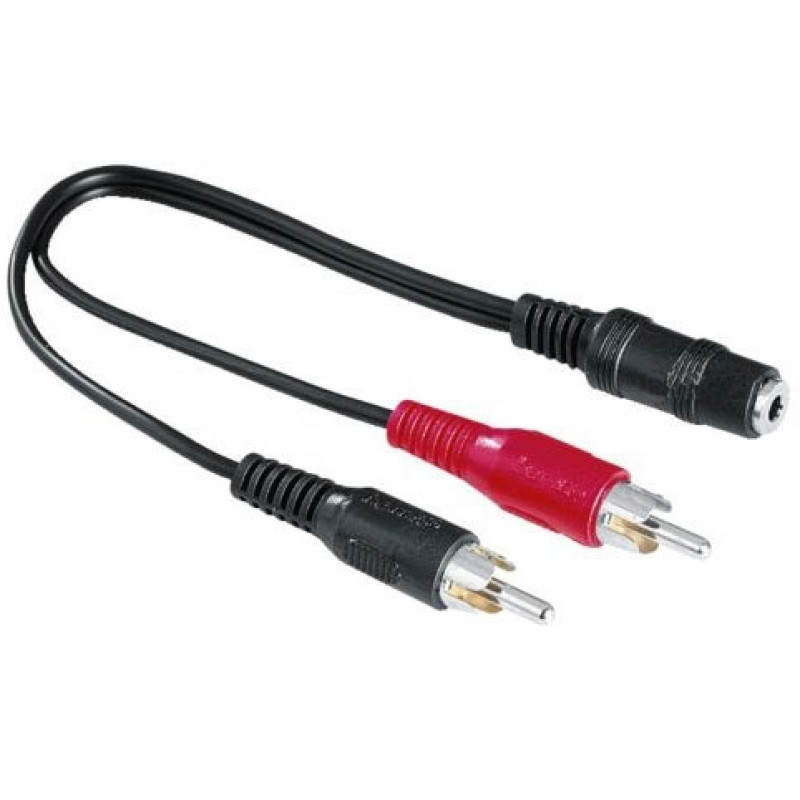 Перехідник Audio Jack  F -> 2 x RCA M 0.4 м.