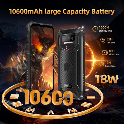 Смартфон Oukitel WP23 Plus 6.52"HD+ /8GB/256GB / T606 /10600mAh /13+5Мп/ IP69K /NFC Orange Смартфон Oukitel WP23 Plus 6.52"HD+ /8GB/256GB / T606 /10600mAh /13+5Мп/ IP69K /NFC Orange
