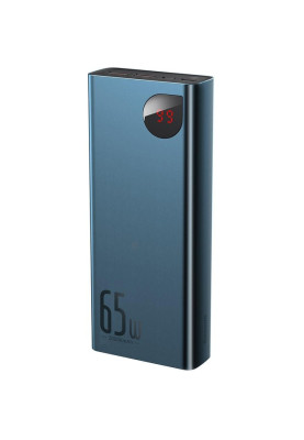 УМБ Baseus Adaman Metal Digital Display 20000mAh 65W 6A QC3.0/PD3.0 2USB + Cable Type-C, Blue