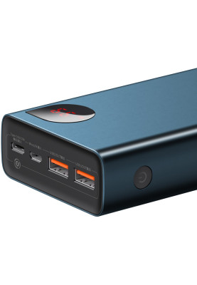 УМБ Baseus Adaman Metal Digital Display 20000mAh 65W 6A QC3.0/PD3.0 2USB + Cable Type-C, Blue