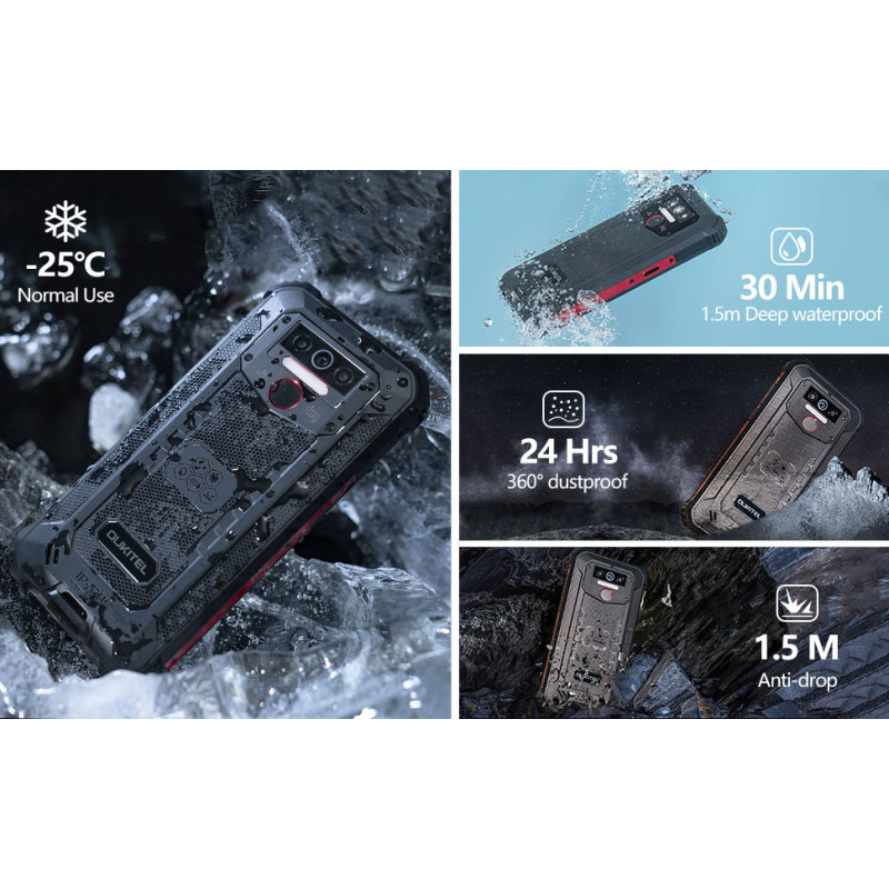 Смартфон Oukitel WP5 PRO 5.5" HD+ /4GB/64GB/ MTK6762D / 8000mAh / IP68 / LTE Black
