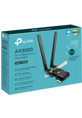Адаптер WiFi TP-LINK Archer TX55E AX3000, PCI-Express x1, BT5.2