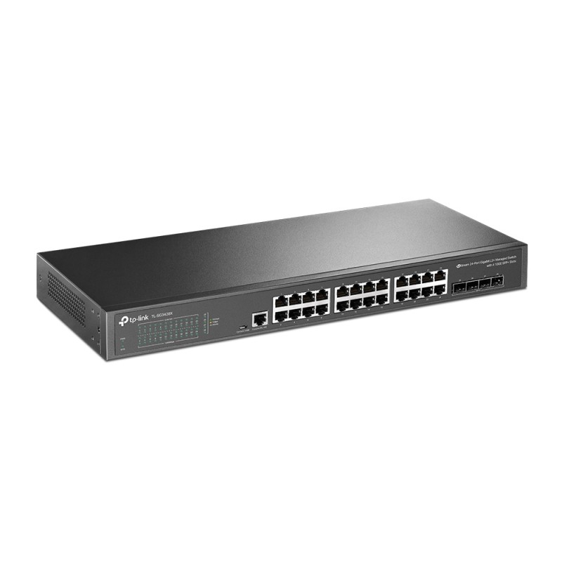 Комутатор TP-Link TL-SG3428X 24xGE 4x10GE/SFP+ L2 JetStream 19" 1U