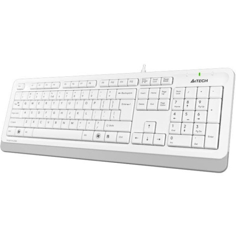 Клавиатура A4Tech FK10 Fstyler UA Sleek MMedia Comfort, USB, White