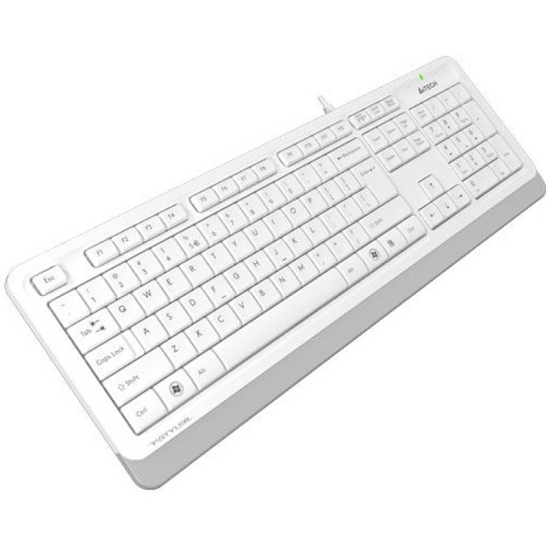 Клавиатура A4Tech FK10 Fstyler UA Sleek MMedia Comfort, USB, White