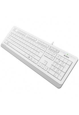 Клавиатура A4Tech FK10 Fstyler UA Sleek MMedia Comfort, USB, White