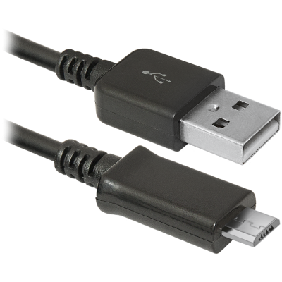 Кабель USB AM-micro BM, 1.0 м, чорний, USB08-03H Defender