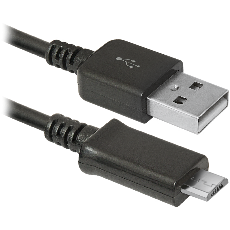 Кабель USB AM-micro BM, 1.0 м, чорний, USB08-03H Defender