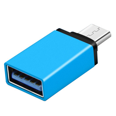 Перехідник USB3.1 Type-C-USB 3.0 AF (OTG) Blue