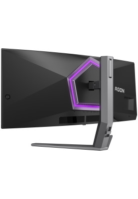 TFT 34" AOC AG346UCD, QD-OLED, 175Гц, 0,03мс, вигнутий, HDMIx2, DP, USB-hub, HAS, чорно-сірий
