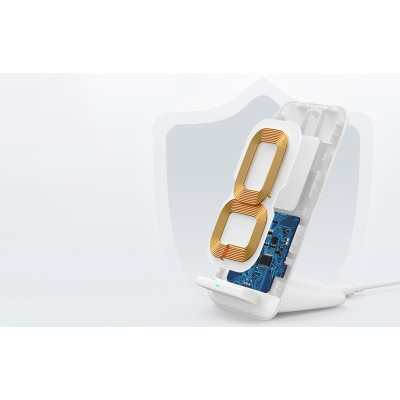 Бездротовий зарядний пристрій Ugreen CD221 Wireless Stand (15 W) Білий