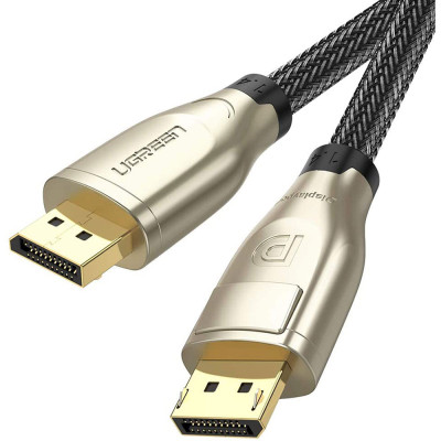 Кабель DisplayPort M - M 3.0 м, V1.4 8K Zinc Alloy Shell DP112 чорний UGREEN Кабель DisplayPort M - M 3.0 м, V1.4 8K Zinc Alloy Shell DP112 чорний UGREEN