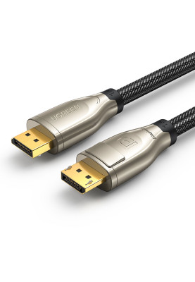 Кабель DisplayPort M - M 3.0 м, V1.4 8K Zinc Alloy Shell DP112 чорний UGREEN