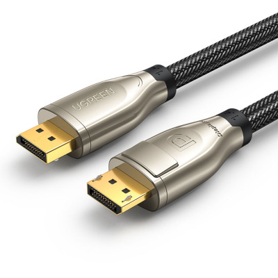 Кабель DisplayPort M - M 3.0 м, V1.4 8K Zinc Alloy Shell DP112 чорний UGREEN Кабель DisplayPort M - M 3.0 м, V1.4 8K Zinc Alloy Shell DP112 чорний UGREEN