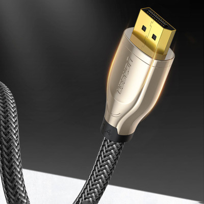 Кабель DisplayPort M - M 3.0 м, V1.4 8K Zinc Alloy Shell DP112 чорний UGREEN Кабель DisplayPort M - M 3.0 м, V1.4 8K Zinc Alloy Shell DP112 чорний UGREEN