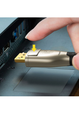 Кабель DisplayPort M - M 3.0 м, V1.4 8K Zinc Alloy Shell DP112 чорний UGREEN