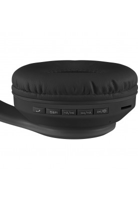 Навушники з мікрофоном Defender FreeMotion B585 Bluetooth, з вушками LED, чорні