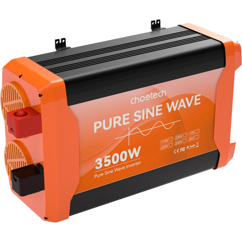Інвертор автомобільний Choetech 12\220V 3500W (1600Вт), чиста синусоїда