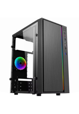 Корпус Casecom GN-1706 без БЖ USB3.0 mATX, Black
