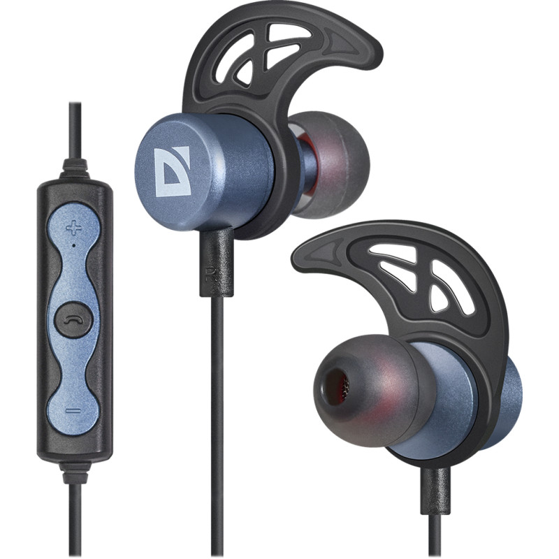 Навушники з мікрофоном Defender FreeMotion B685 Bluetooth, вставки, акктивний магніт, чорні