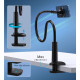 Тримач магнітний для телефону lazy man magnetic suction stand гнучкий чорний Choetech