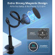 Тримач магнітний для телефону lazy man magnetic suction stand гнучкий чорний Choetech