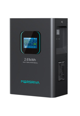 Акумуляторна батарея Marsriva LiFePO4 battery,  25.6V/102Ah, 2.61KWH, wall mounted