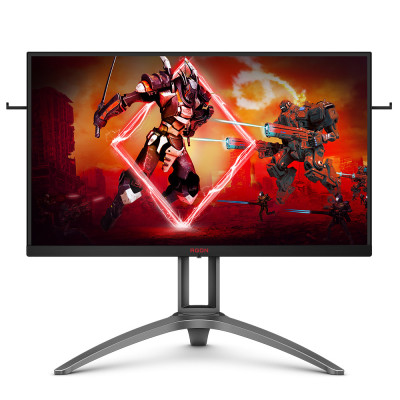 Монітор TFT 27" AOC AGON AG273QXP, QHD, Nano IPS, sRGB 133%, DisplayHDR 400, 165Гц, 1 мс, 2х HDMI, DP, USB-hub, HAS, Pivot, колонки, чорний з червоним